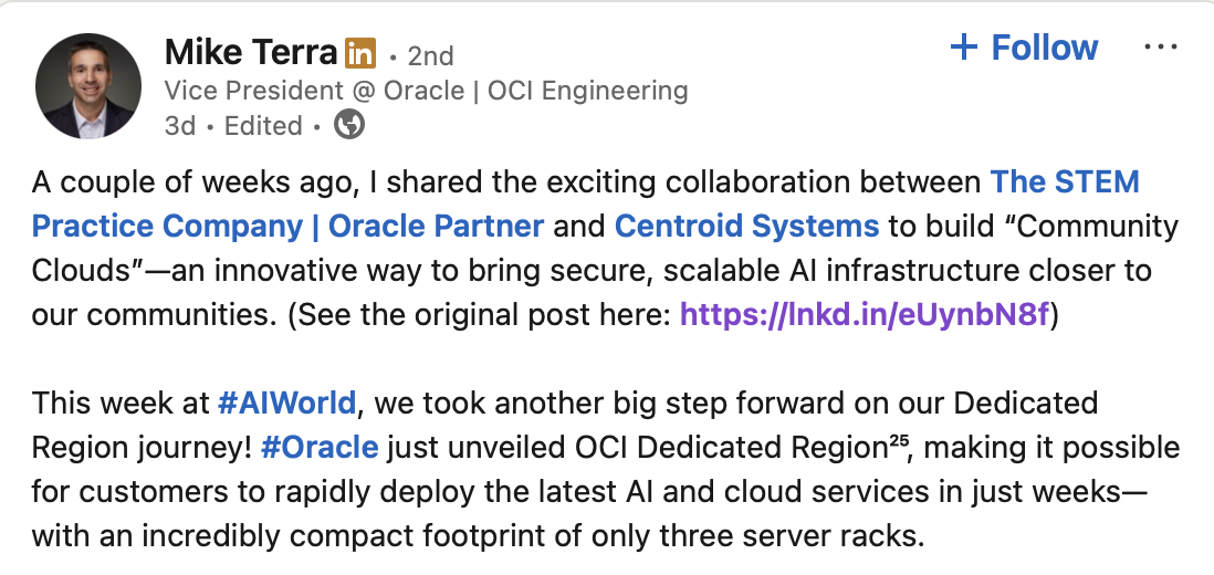 Oracle just unveiled OCI Dedicated Region